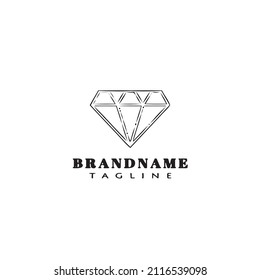 quartz logo icon cartoon design template modern illustration