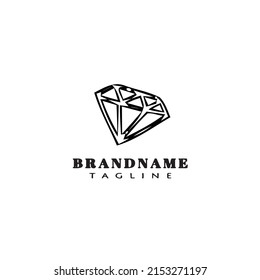 quartz logo icon cartoon design template modern illustration