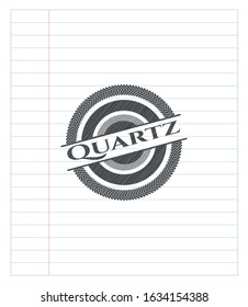 Quartz pencil effect. Vector Illustration. Detailed.