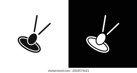 quasar icon line art vector