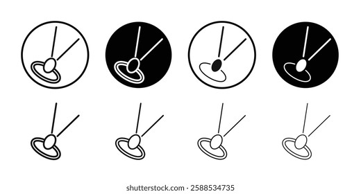 quasar icon line art vector