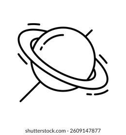 Quasar vector outline icon. EPS 10 file