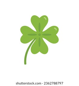 Quatrefoil icon flat vector. Irish leaf. Ireland day isolated
