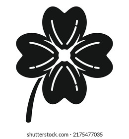 Quatrefoil icon simple vector. Irish leaf. Ireland day