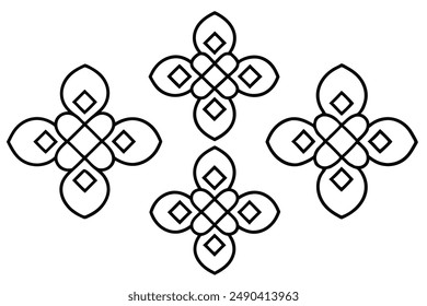 Quatrefoil Quest Pattern Line Art Impressions