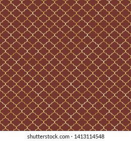Quatrefoil Seamless Pattern - Classic quatrefoil repeating pattern design