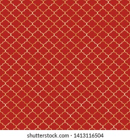 Quatrefoil Seamless Pattern - Classic quatrefoil repeating pattern design