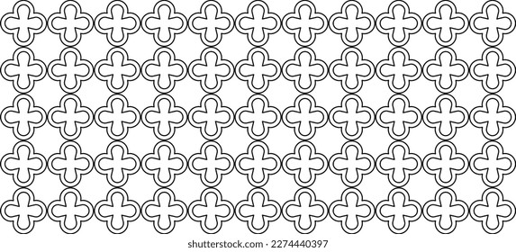 quatrefoil seamless pattern. medieval texture in church. geometric moroccan background. abstract arabic pattern. Vector illustration