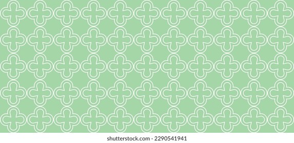 Vierfolie nahtloses Muster. mittelalterliche Struktur in der Kirche. geometrischer marokkanischer Hintergrund. abstraktes arabisches Muster. Vektorgrafik