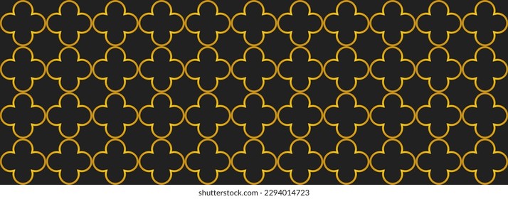quatrefoil seamless pattern. medieval texture in church. geometric moroccan background. abstract arabic pattern. Vector illustration