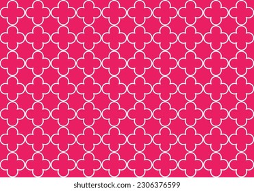 quatrefoil seamless pattern. medieval texture in church. geometric moroccan background. abstract arabic pattern. Vector illustration