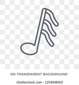 Quaver icon. Quaver design concept from  collection. Simple element vector illustration on transparent background.
