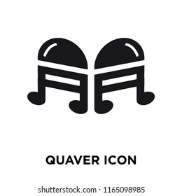 Quaver icon vector isolated on white background, Quaver transparent sign , celebration pictograms
