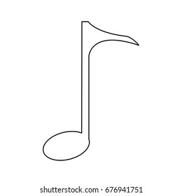 quaver note musical melody harmony icon