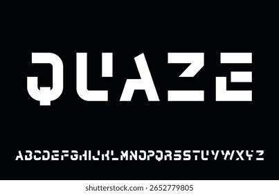 QUAZE - Fonte de exibição de falha futurista para tecnologia, jogos, Cyber e Sci-Fi Branding