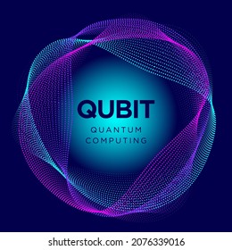 Qubit Concept Representation. Visualization Of Quantum Bit, Vector Concept