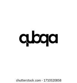 letra qubqa diseño original del logotipo de monograma