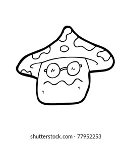 queasy magic mushroom cartoon
