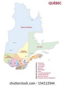 Quebec Administrative Map