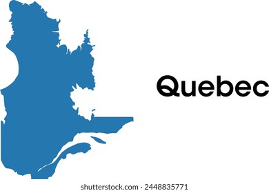 quebec canada map in vectors