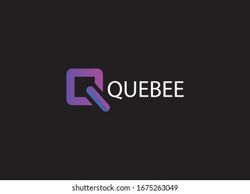 Quebee Q letter Logo Design and Vector