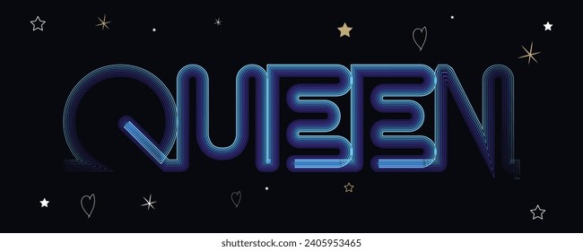 Queen 3d style text effect