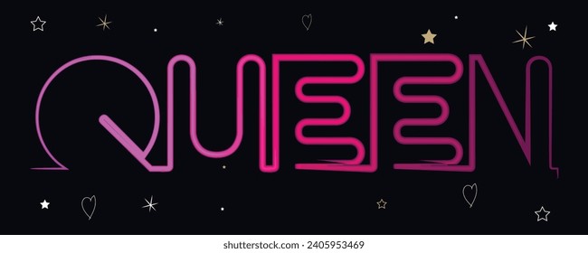 Queen 3d style text effect