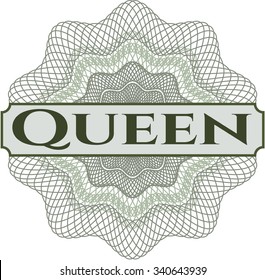 Queen abstract linear rosette