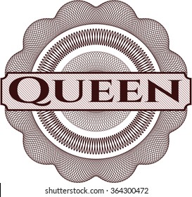 Queen abstract linear rosette