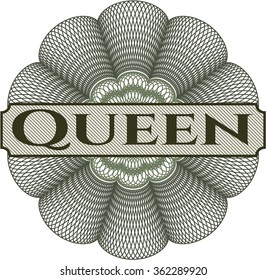 Queen abstract rosette