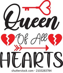 queen of all heart vector file