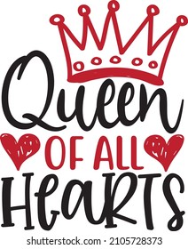 Queen of all Hearts design