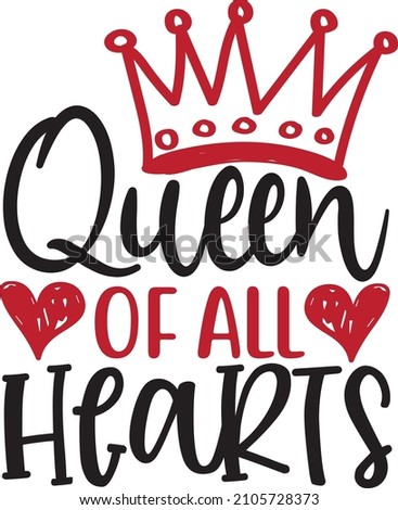 Queen of all Hearts design