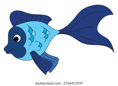 Peces del ángel de la reina aislados en el fondo blanco