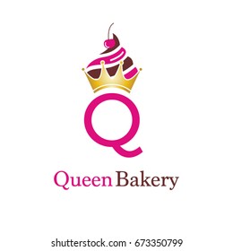 Queen Bakery Letter Q Logo Symbol