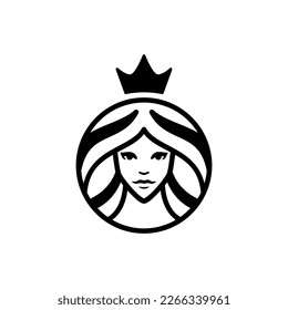 Queen Beauty Logo Design Templates
