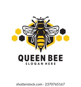 Queen bee graphic design template vector illustration