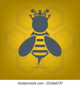 Queen Bee icon. Vector.