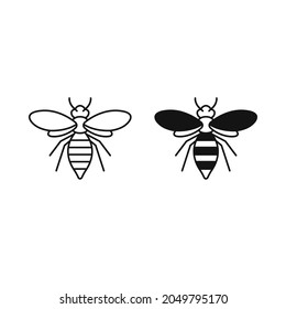 Queen bee icon vector illustration