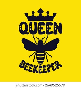 Queen Bee Keeper Sticker art
