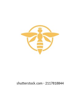 Queen bee logo, for beauty. very elegant and luxurious