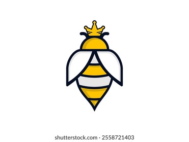 Queen bee logo design vector