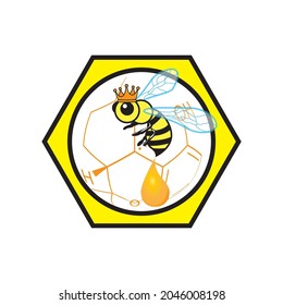 
Idea del logotipo de Queen Bee para empresa o fábrica