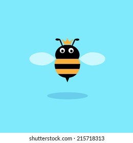 Queen bee,illustration design.