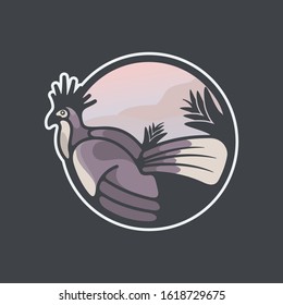 queen bird logo design a vector animal  