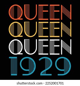 Queen Born In 1929 Vintage Birthday