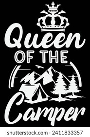 Queen Of The Camper eps cut file for cutting machine