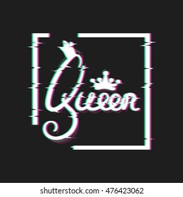 Queen Card. Housewarming design.