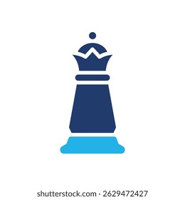 queen chess colored icon vector design good for web or mobile app