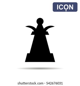 Queen chess icon vector